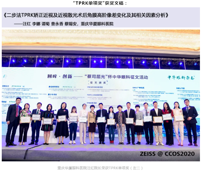 热烈祝贺重庆牛八体育汪红院长团队文稿入围“中华眼科杂志蔡司屈光杯”中华眼科征文活动并获TPRK单项奖!1.png